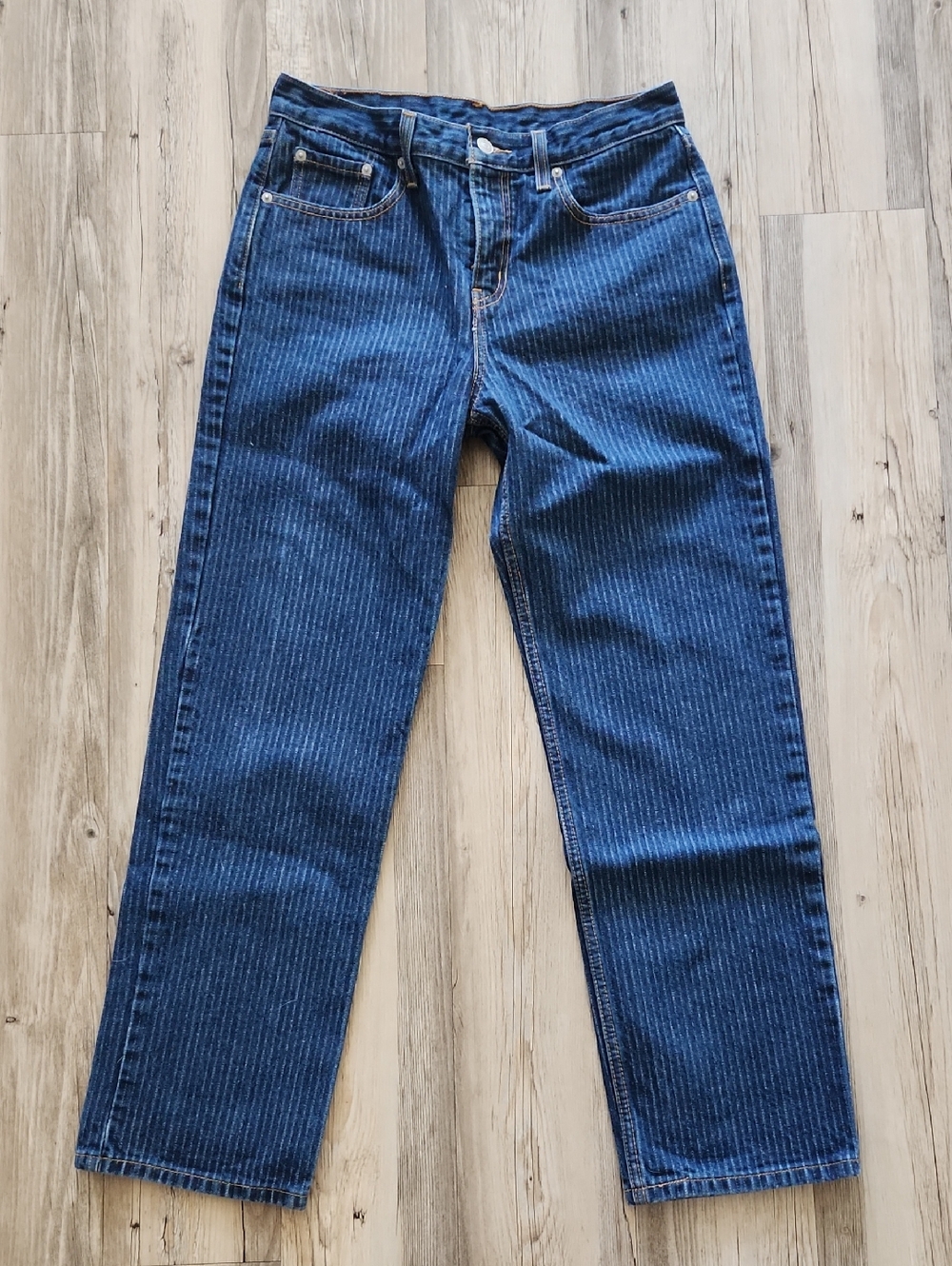 Levis Striped Denim Size 28
